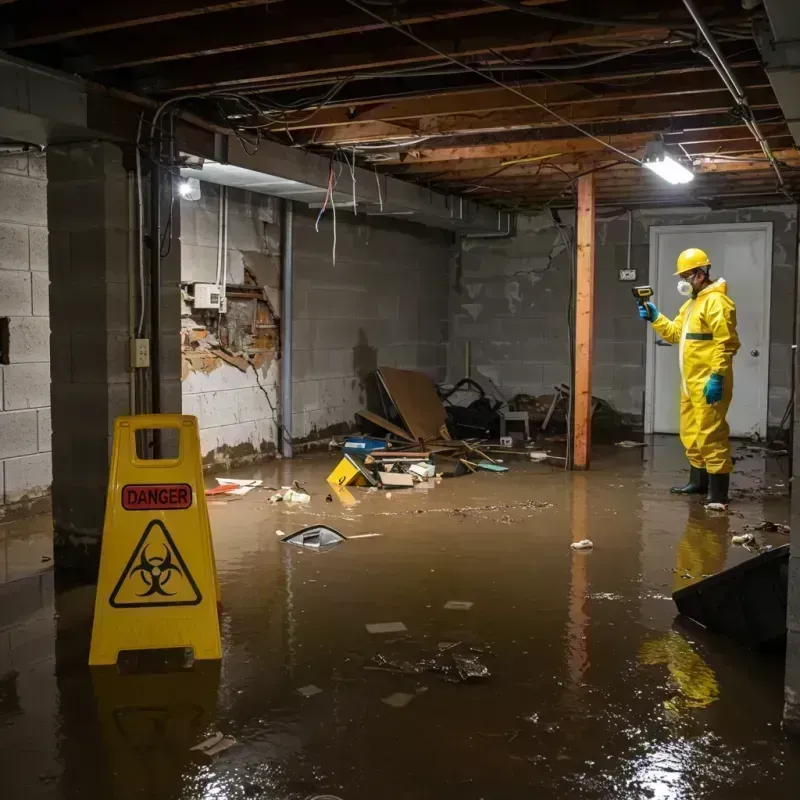 Flooded Basement Electrical Hazard in North Plainfield, NJ Property